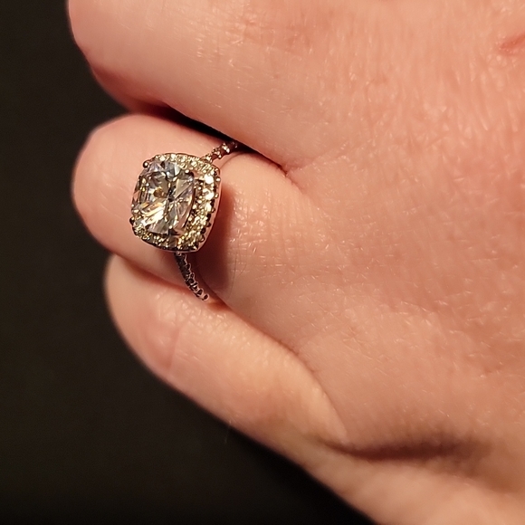 Cushion Cut Halo Ring - Picture 11 of 12